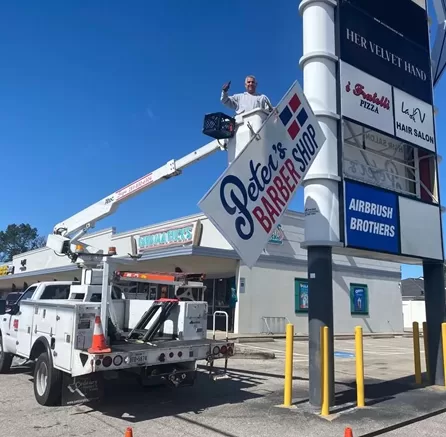 signs banners installation pylon signs houston